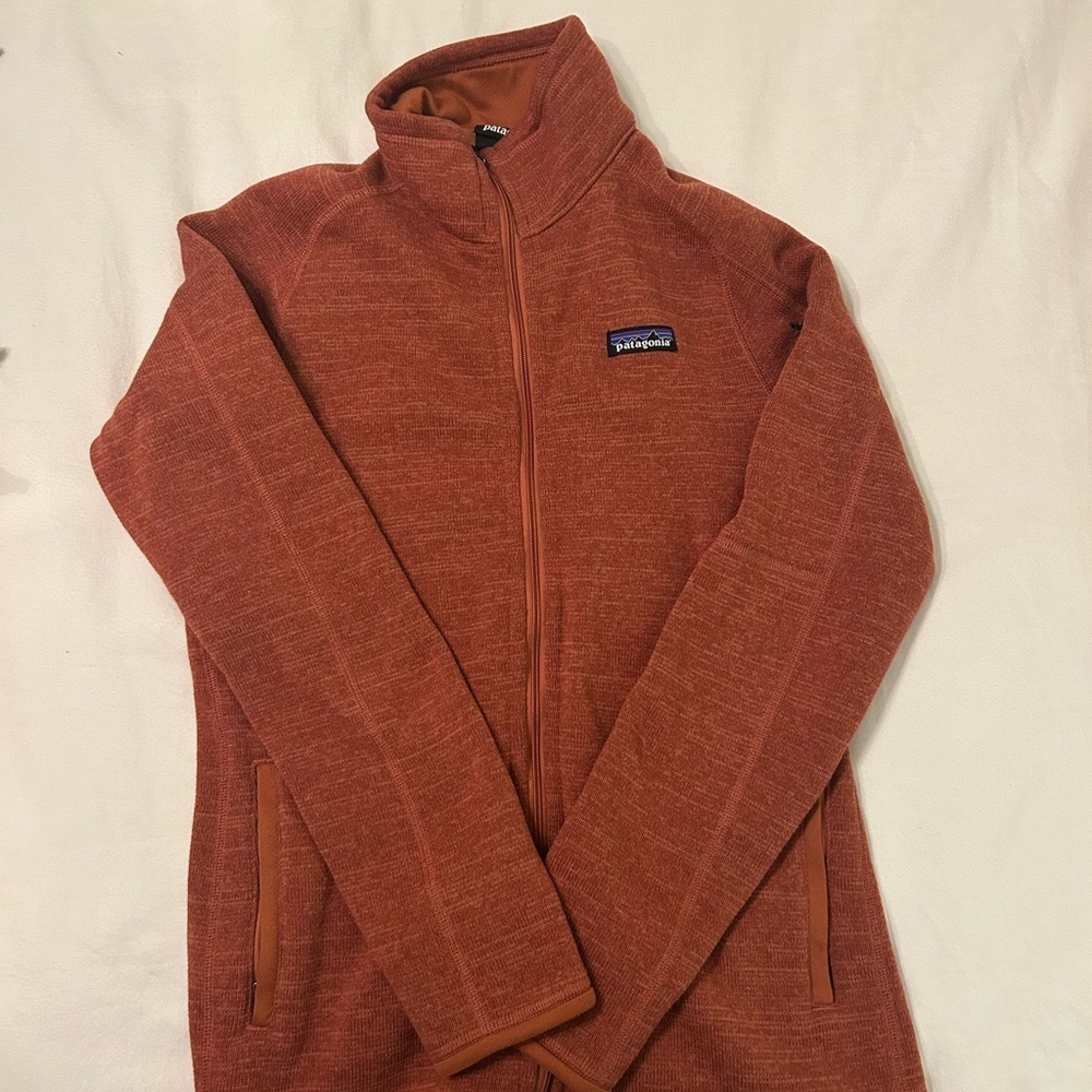 Patagonia Burnt Orange Zip-Up Jacket